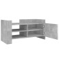 vidaXL Mobile per TV Grigio Cemento 80x35x40 cm Legno Multistrato vidaXL Mobile per TV Grigio Cemento 80x35x40 cm Legno Multistrato