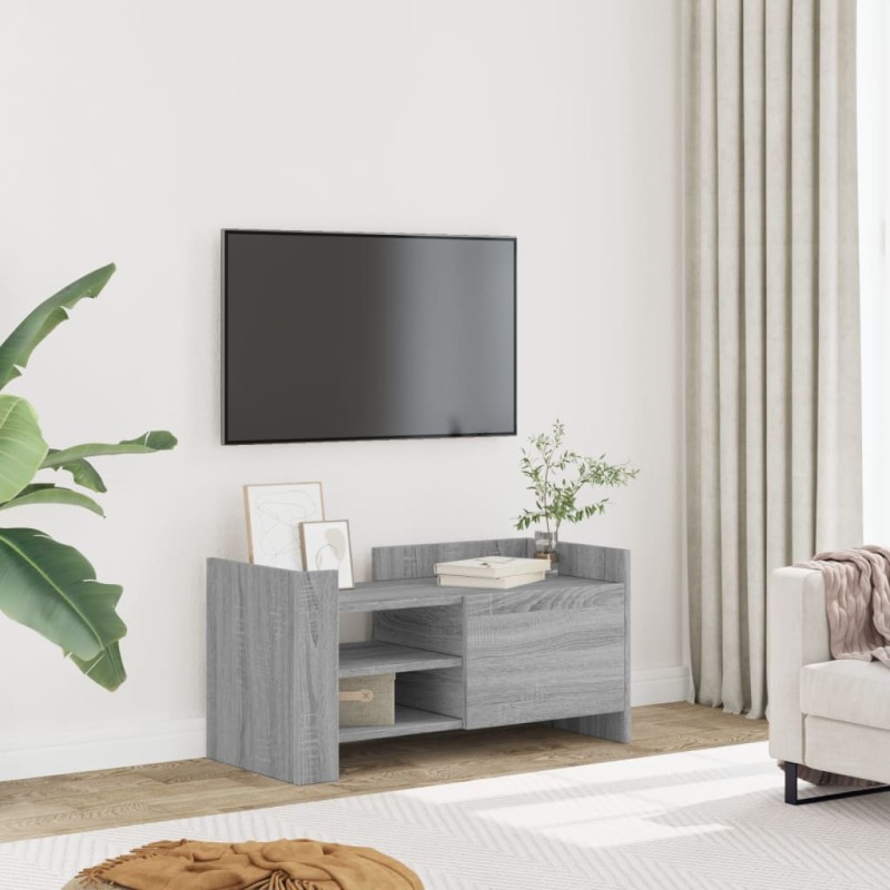 vidaXL Mobile Porta TV Grigio Sonoma 80x35x40 cm in Legno Multistrato vidaXL Mobile Porta TV Grigio Sonoma 80x35x40 cm in Legno Multistrato