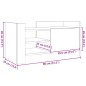 vidaXL Mobile Porta TV Grigio Sonoma 80x35x40 cm in Legno Multistrato vidaXL Mobile Porta TV Grigio Sonoma 80x35x40 cm in Legno Multistrato