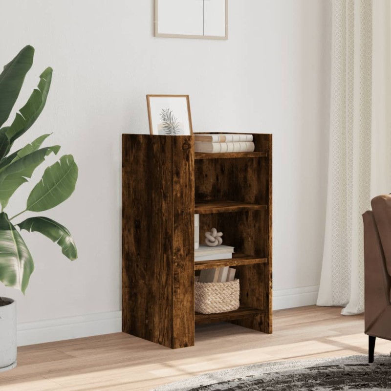 vidaXL Credenza Rovere Fumo 45x35x75 cm in Legno Multistrato vidaXL Credenza Rovere Fumo 45x35x75 cm in Legno Multistrato