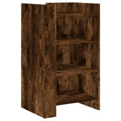 vidaXL Credenza Rovere Fumo 45x35x75 cm in Legno Multistrato