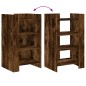 vidaXL Credenza Rovere Fumo 45x35x75 cm in Legno Multistrato vidaXL Credenza Rovere Fumo 45x35x75 cm in Legno Multistrato