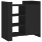 vidaXL Credenza Nera 73,5x35x75 cm in Legno Multistrato vidaXL Credenza Nera 73,5x35x75 cm in Legno Multistrato