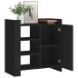 vidaXL Credenza Nera 73,5x35x75 cm in Legno Multistrato vidaXL Credenza Nera 73,5x35x75 cm in Legno Multistrato