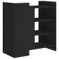 vidaXL Credenza Nera 73,5x35x75 cm in Legno Multistrato vidaXL Credenza Nera 73,5x35x75 cm in Legno Multistrato