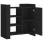 vidaXL Credenza Nera 73,5x35x75 cm in Legno Multistrato vidaXL Credenza Nera 73,5x35x75 cm in Legno Multistrato