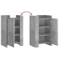 vidaXL Credenza Grigio Cemento 45x35x75 cm in Legno Multistrato vidaXL Credenza Grigio Cemento 45x35x75 cm in Legno Multistrato