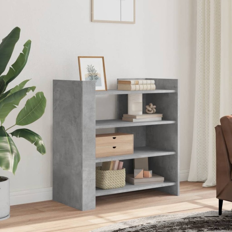 vidaXL Credenza Grigio Cemento 73,5x35x75 cm in Legno Multistrato vidaXL Credenza Grigio Cemento 73,5x35x75 cm in Legno Multistrato