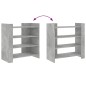 vidaXL Credenza Grigio Cemento 73,5x35x75 cm in Legno Multistrato vidaXL Credenza Grigio Cemento 73,5x35x75 cm in Legno Multistrato