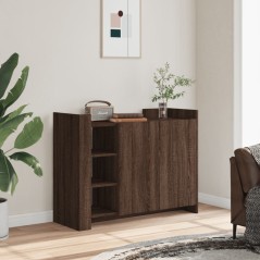 vidaXL Credenza Rovere Marrone 100x35x75 cm in Legno Multistrato