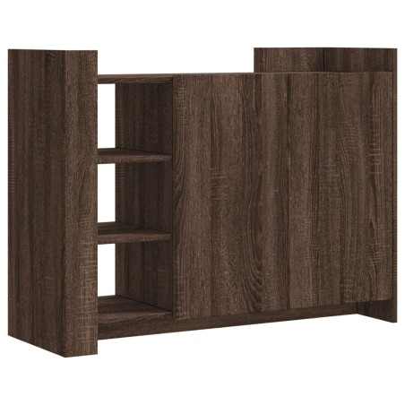 vidaXL Credenza Rovere Marrone 100x35x75 cm in Legno Multistrato