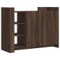 vidaXL Credenza Rovere Marrone 100x35x75 cm in Legno Multistrato vidaXL Credenza Rovere Marrone 100x35x75 cm in Legno Multistrato