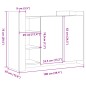vidaXL Credenza Rovere Marrone 100x35x75 cm in Legno Multistrato vidaXL Credenza Rovere Marrone 100x35x75 cm in Legno Multistrato