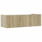 vidaXL Scaffale a Parete Rovere Sonoma 100x35x30,5cm Legno Multistrato vidaXL Scaffale a Parete Rovere Sonoma 100x35x30,5cm Legno Multistrato