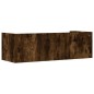 vidaXL Mensola a Muro Rovere Fumo 100x35x30,5 cm Legno Multistrato vidaXL Mensola a Muro Rovere Fumo 100x35x30,5 cm Legno Multistrato