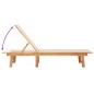 vidaXL Lettini Prendisole 2 pz e Tavolo Crema Legno Acacia e Textilene vidaXL Lettini Prendisole 2 pz e Tavolo Crema Legno Acacia e Textilene