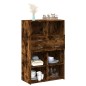 vidaXL Credenza Rovere Fumo 80x42,5x124 cm in Legno Multistrato vidaXL Credenza Rovere Fumo 80x42,5x124 cm in Legno Multistrato