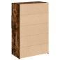 vidaXL Credenza Rovere Fumo 80x42,5x124 cm in Legno Multistrato vidaXL Credenza Rovere Fumo 80x42,5x124 cm in Legno Multistrato