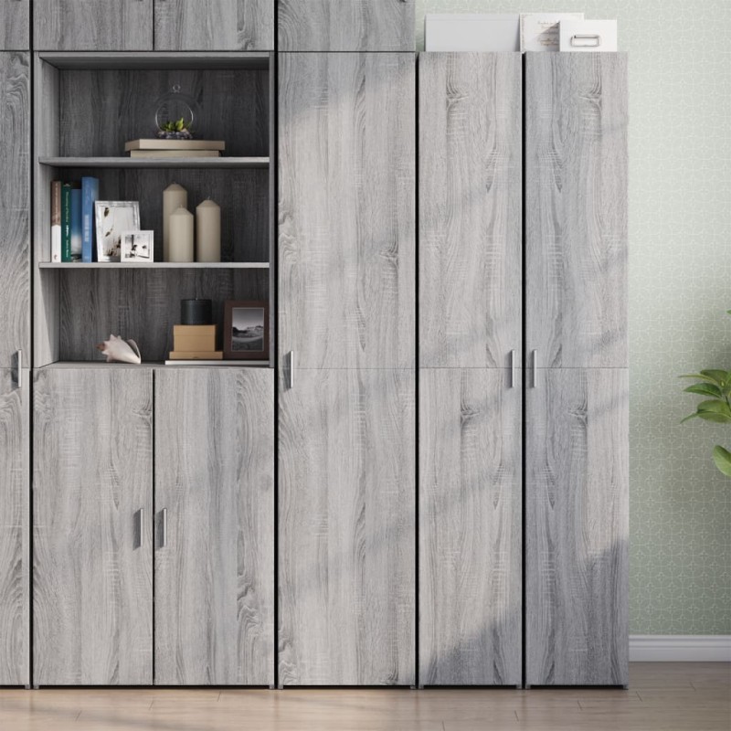 vidaXL Credenza Grigio Sonoma 40x42,5x185 cm in Legno Multistrato vidaXL Credenza Grigio Sonoma 40x42,5x185 cm in Legno Multistrato