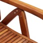 vidaXL Sedie Giardino Pieghevoli Reclinabili 2pz Legno Massello Acacia vidaXL Sedie Giardino Pieghevoli Reclinabili 2pz Legno Massello Acacia