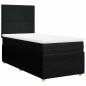 vidaXL Giroletto a Molle con Materasso Nero 90x190 cm in Tessuto vidaXL Giroletto a Molle con Materasso Nero 90x190 cm in Tessuto