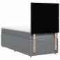 vidaXL Giroletto a Molle con Materasso Grigio Chiaro 90x190 cm Tessuto vidaXL Giroletto a Molle con Materasso Grigio Chiaro 90x190 cm Tessuto