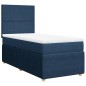 vidaXL Giroletto a Molle con Materasso Blu 90x190 cm in Tessuto vidaXL Giroletto a Molle con Materasso Blu 90x190 cm in Tessuto