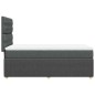 vidaXL Giroletto a Molle con Materasso Grigio Scuro 90x190 cm Tessuto vidaXL Giroletto a Molle con Materasso Grigio Scuro 90x190 cm Tessuto