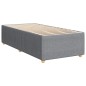 vidaXL Giroletto a Molle con Materasso Grigio Chiaro 90x190 cm Tessuto vidaXL Giroletto a Molle con Materasso Grigio Chiaro 90x190 cm Tessuto