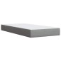 vidaXL Giroletto a Molle con Materasso Grigio Chiaro 90x190 cm Tessuto vidaXL Giroletto a Molle con Materasso Grigio Chiaro 90x190 cm Tessuto