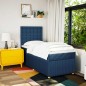 vidaXL Giroletto a Molle con Materasso Blu 90x190 cm in Tessuto vidaXL Giroletto a Molle con Materasso Blu 90x190 cm in Tessuto