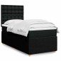 vidaXL Giroletto a Molle con Materasso Nero 90x190 cm in Tessuto vidaXL Giroletto a Molle con Materasso Nero 90x190 cm in Tessuto