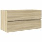 vidaXL Set Mobili da Bagno 2 pz in Ceramica e Legno Multistrato vidaXL Set Mobili da Bagno 2 pz in Ceramica e Legno Multistrato