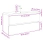 vidaXL Set Mobili da Bagno 2 pz in Ceramica e Legno Multistrato vidaXL Set Mobili da Bagno 2 pz in Ceramica e Legno Multistrato