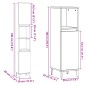 vidaXL Set Mobili da Bagno 3 pz Rovere Sonoma in Legno Multistrato vidaXL Set Mobili da Bagno 3 pz Rovere Sonoma in Legno Multistrato