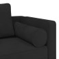 vidaXL Chaise Lounge con Cuscini Nero in Velluto vidaXL Chaise Lounge con Cuscini Nero in Velluto