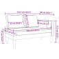 vidaXL Chaise Lounge con Cuscini Nero in Velluto vidaXL Chaise Lounge con Cuscini Nero in Velluto