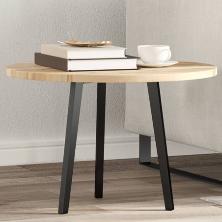 vidaXL Piano Tavolo Rotondo Ø60x2 cm in Legno Massello di Acacia