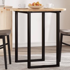 vidaXL Piano Tavolo Rotondo Ø80x2 cm in Legno Massello di Acacia