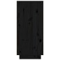 Credenza Nera 110x34x75 cm in Legno Massello di Pino Credenza Nera 110x34x75 cm in Legno Massello di Pino