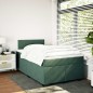 vidaXL Giroletto a Molle con Materasso Verde Scuro 120x190 cm Velluto vidaXL Giroletto a Molle con Materasso Verde Scuro 120x190 cm Velluto