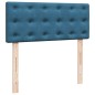 vidaXL Giroletto a Molle con Materasso Blu Scuro 120x190 cm in Velluto vidaXL Giroletto a Molle con Materasso Blu Scuro 120x190 cm in Velluto