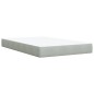vidaXL Giroletto a Molle con Materasso Grigio Chiaro 120x200cm Velluto vidaXL Giroletto a Molle con Materasso Grigio Chiaro 120x200cm Velluto