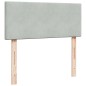 vidaXL Giroletto a Molle con Materasso Grigio Chiaro 120x200cm Velluto vidaXL Giroletto a Molle con Materasso Grigio Chiaro 120x200cm Velluto