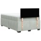 vidaXL Giroletto a Molle con Materasso Grigio Chiaro 120x200cm Velluto vidaXL Giroletto a Molle con Materasso Grigio Chiaro 120x200cm Velluto