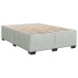vidaXL Giroletto a Molle con Materasso Grigio Chiaro 140x190cm Velluto vidaXL Giroletto a Molle con Materasso Grigio Chiaro 140x190cm Velluto