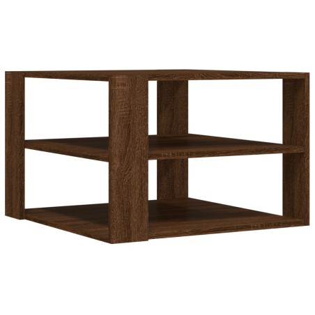 vidaXL Tavolino Salotto Rovere Marrone 59,5x59,5x40 Legno Multistrato