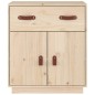 vidaXL Credenza 65,5x40x75 cm in Legno Massello di Pino vidaXL Credenza 65,5x40x75 cm in Legno Massello di Pino