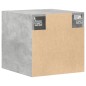 vidaXL Mobile a Parete Grigio Cemento 40x42,5x40 cm Legno Multistrato vidaXL Mobile a Parete Grigio Cemento 40x42,5x40 cm Legno Multistrato