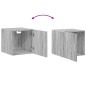 vidaXL Mobile a Parete Grigio Sonoma 40x42,5x40cm in Legno Multistrato vidaXL Mobile a Parete Grigio Sonoma 40x42,5x40cm in Legno Multistrato